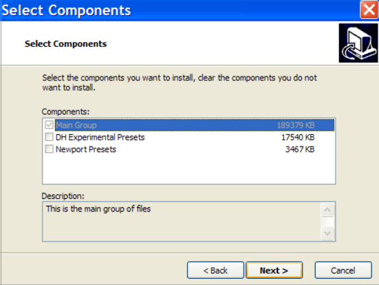 select components