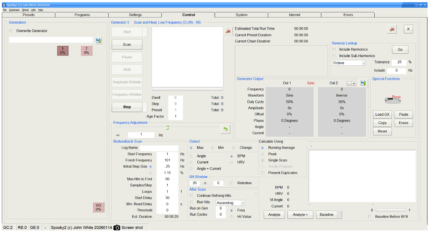 settings screenshot
