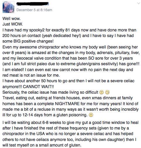 celiacs testimonials