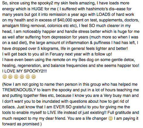 celiacs testimonials