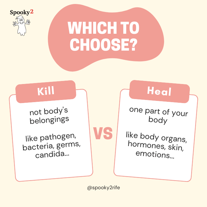 How to Distinguish between Healing and Killing Frequency