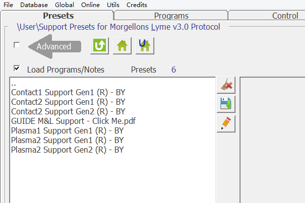 Support Presets