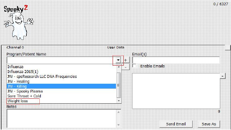 The step two of running a perset program
