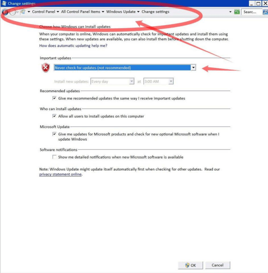windows settings
