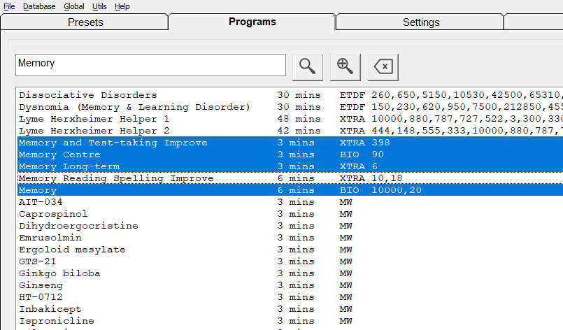 PROGRAMS