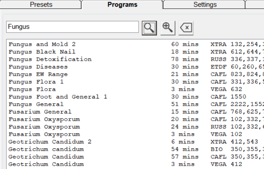 Fungus Programs