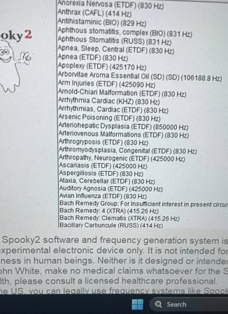 Spooky2 Programs