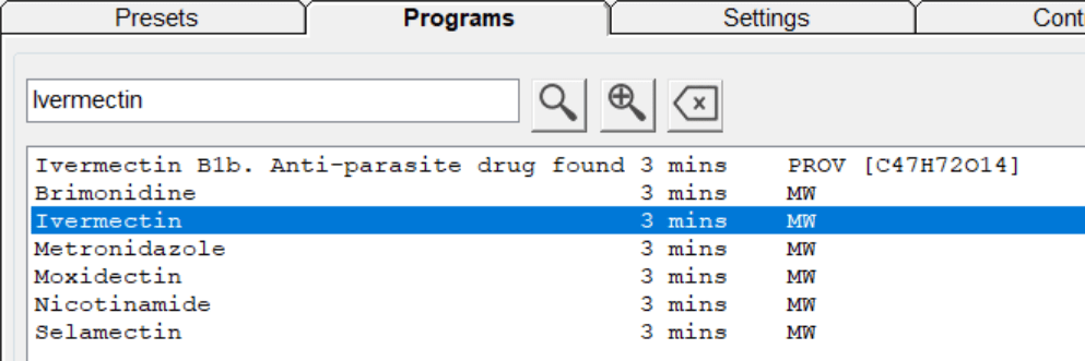 Ivermectin (MW) Program