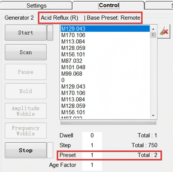Preset chain Preset chain