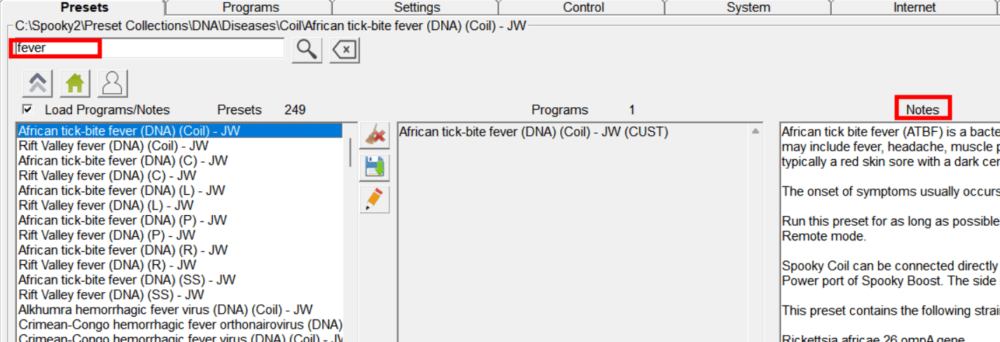 fever presets