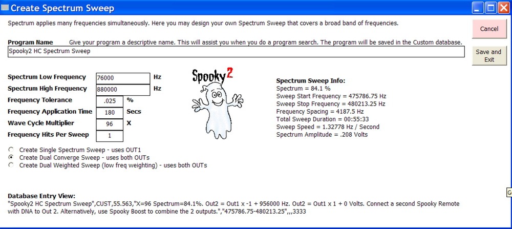 Create Spectrum Sweep